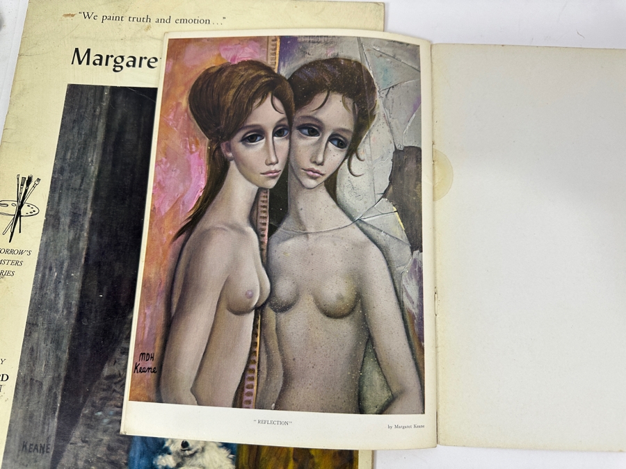 (3) Margaret And Walter Keane Portfolio Editions Art Books - Middle Book Is Hand Signed By Artist Walter Keane [Photo 31]