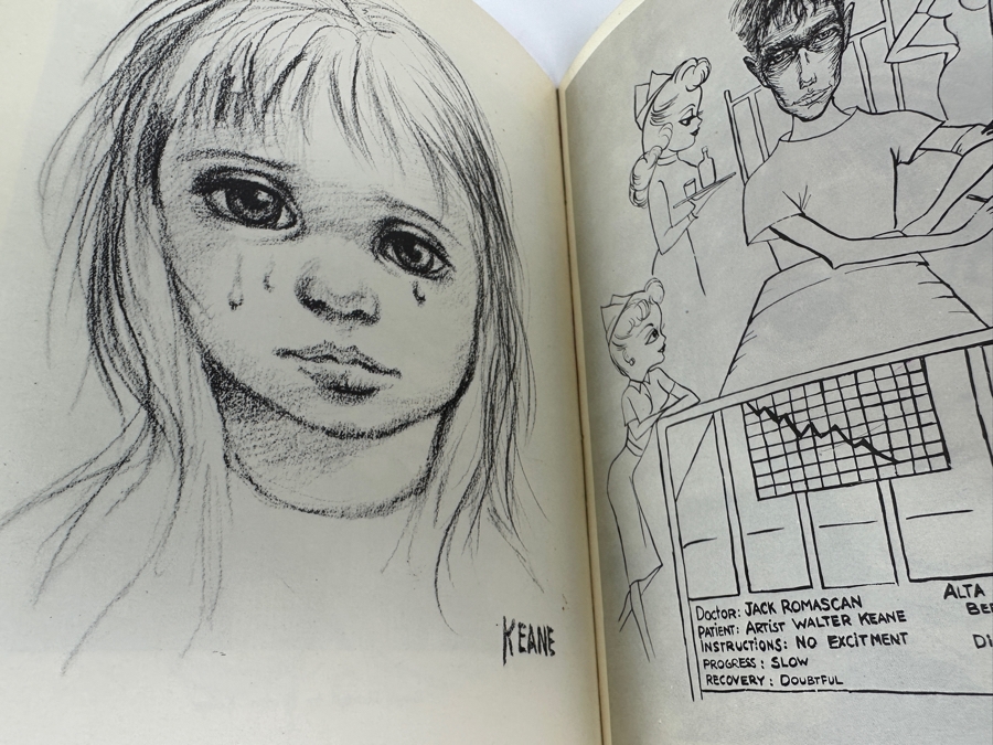 (3) Margaret And Walter Keane Portfolio Editions Art Books - Middle Book Is Hand Signed By Artist Walter Keane [Photo 38]
