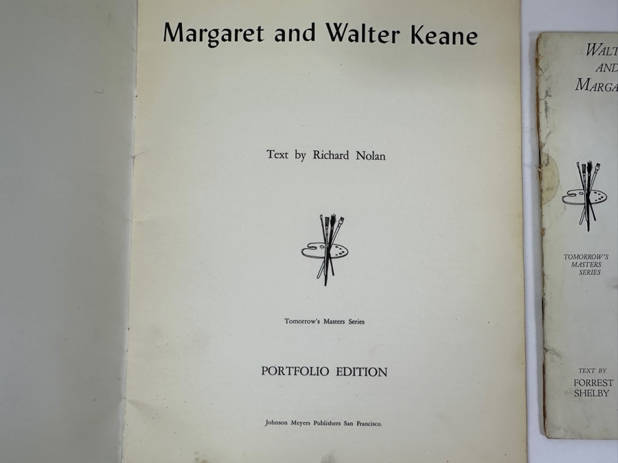 (3) Margaret And Walter Keane Portfolio Editions Art Books - Middle Book Is Hand Signed By Artist Walter Keane [Photo 3]