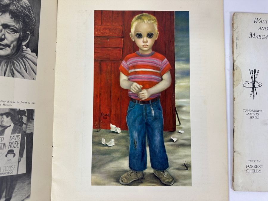 (3) Margaret And Walter Keane Portfolio Editions Art Books - Middle Book Is Hand Signed By Artist Walter Keane [Photo 8]