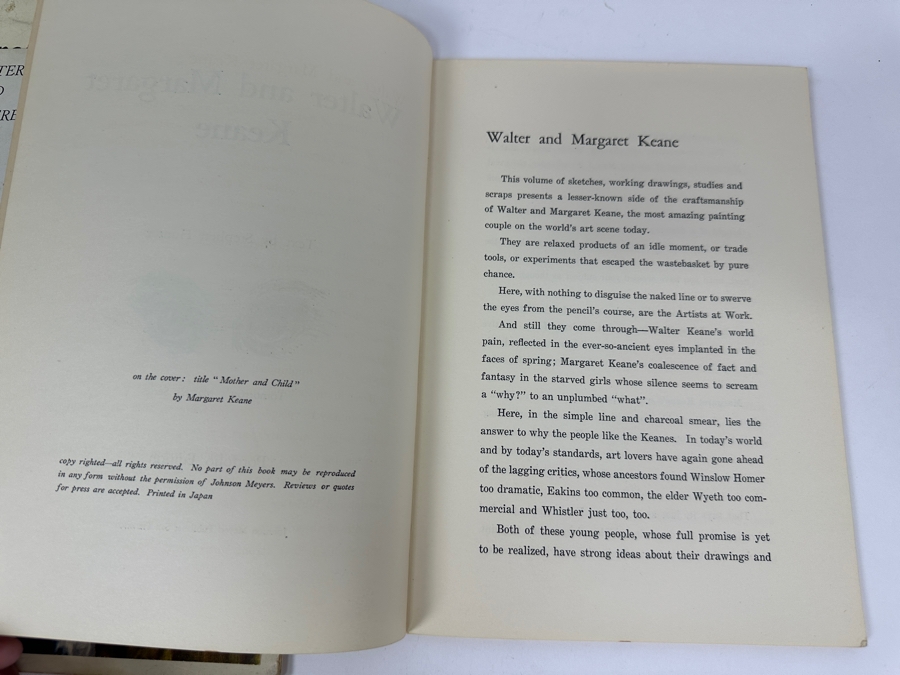 (3) Margaret And Walter Keane Portfolio Editions Art Books - Middle Book Is Hand Signed By Artist Walter Keane [Photo 34]