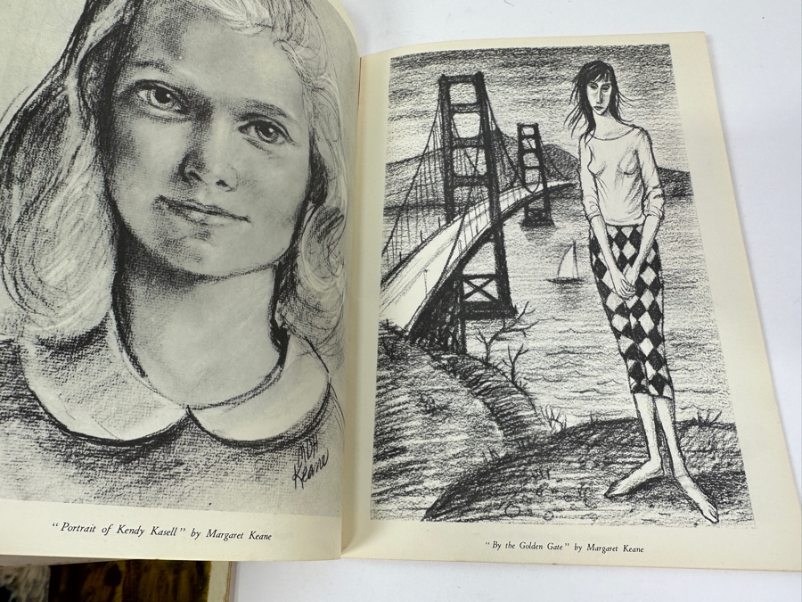 (3) Margaret And Walter Keane Portfolio Editions Art Books - Middle Book Is Hand Signed By Artist Walter Keane [Photo 41]