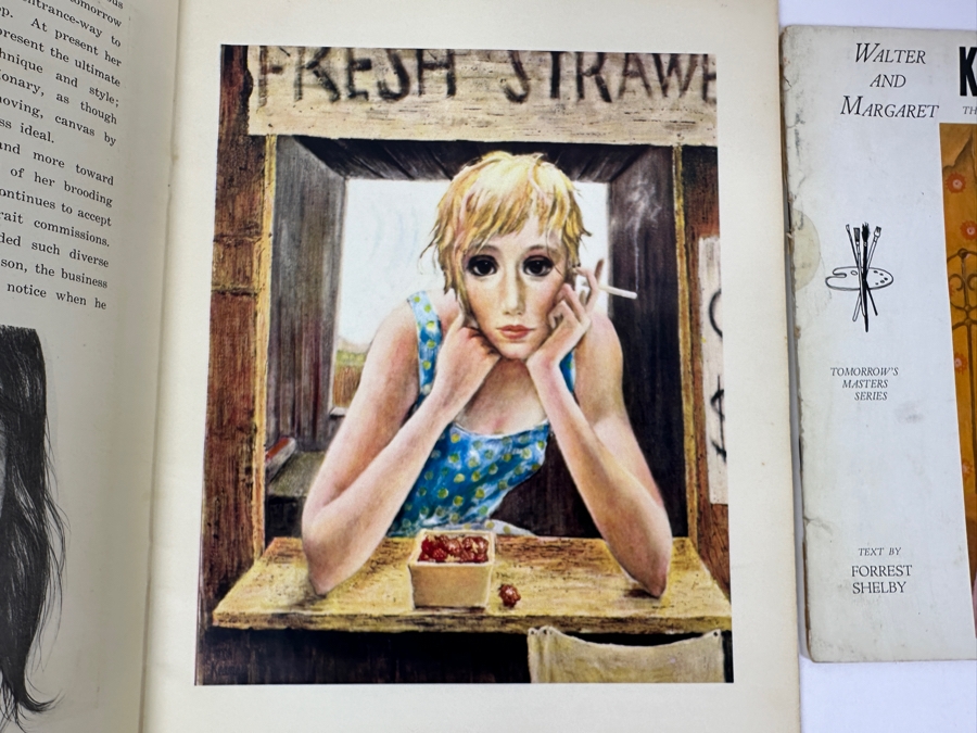 (3) Margaret And Walter Keane Portfolio Editions Art Books - Middle Book Is Hand Signed By Artist Walter Keane [Photo 13]