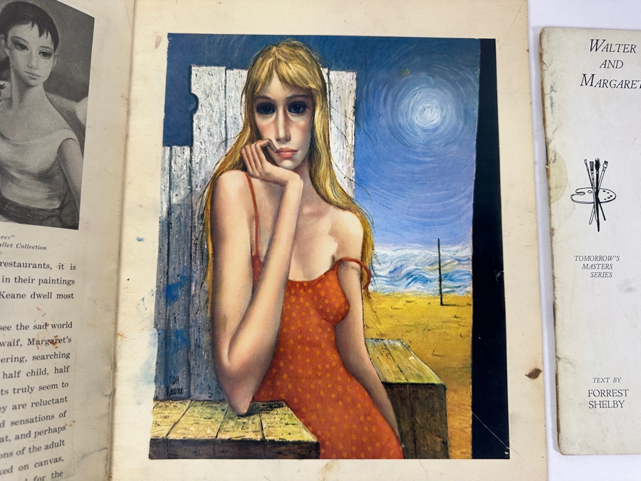 (3) Margaret And Walter Keane Portfolio Editions Art Books - Middle Book Is Hand Signed By Artist Walter Keane [Photo 12]