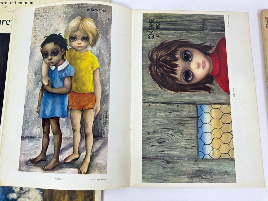 (3) Margaret And Walter Keane Portfolio Editions Art Books - Middle Book Is Hand Signed By Artist Walter Keane [Photo 24]