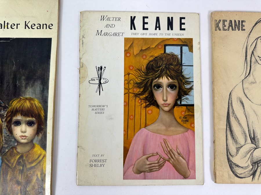 (3) Margaret And Walter Keane Portfolio Editions Art Books - Middle Book Is Hand Signed By Artist Walter Keane [Photo 15]