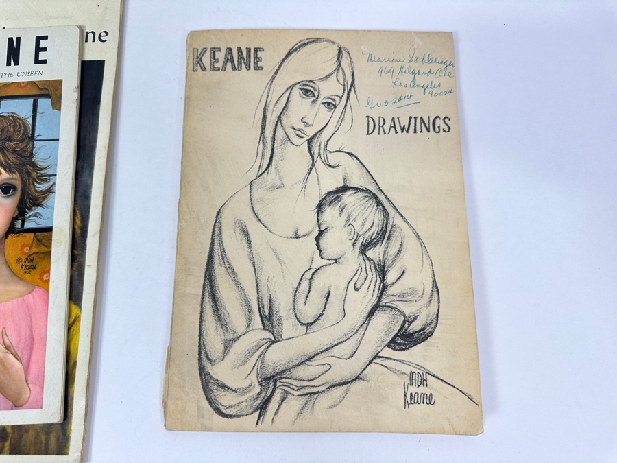 (3) Margaret And Walter Keane Portfolio Editions Art Books - Middle Book Is Hand Signed By Artist Walter Keane [Photo 32]