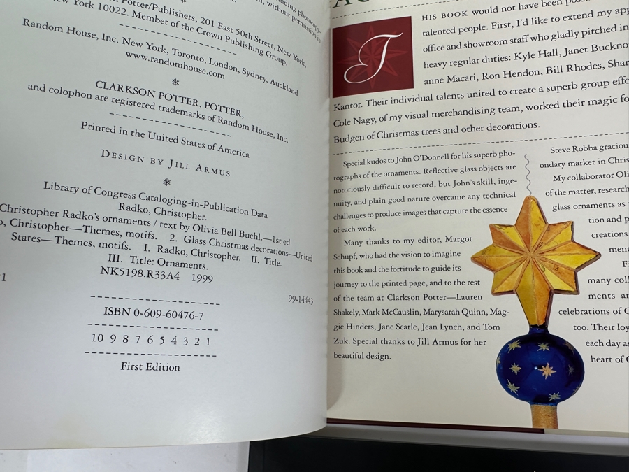Just Added - 1999 First Edition Hardcover Book Christopher Radko’s Ornaments & Three Christopher Radko Ornament Product Catalogs From 1996, 1997 & 2000 [Photo 3]