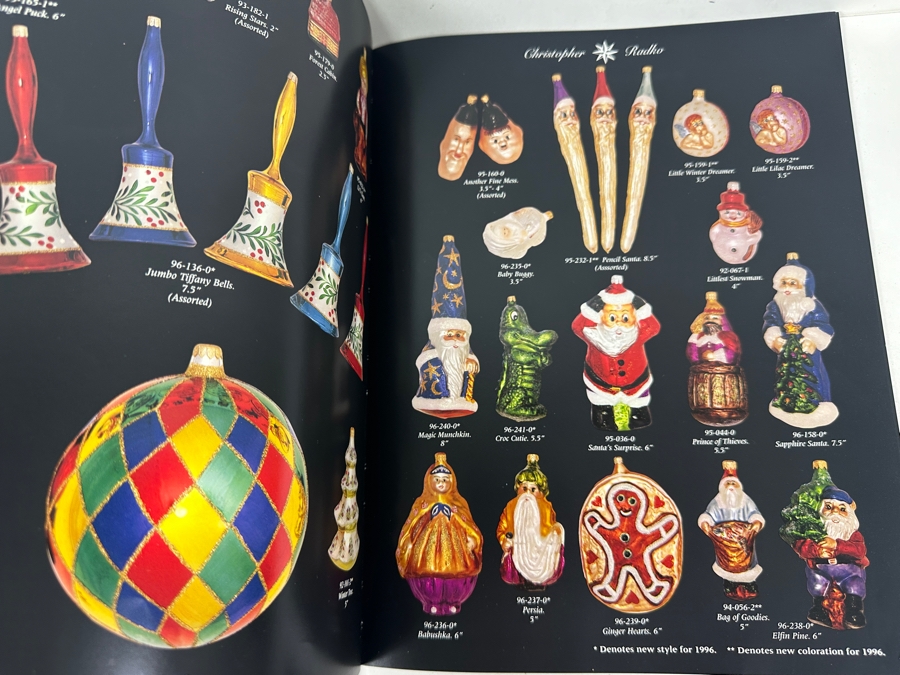 Just Added - 1999 First Edition Hardcover Book Christopher Radko’s Ornaments & Three Christopher Radko Ornament Product Catalogs From 1996, 1997 & 2000 [Photo 12]
