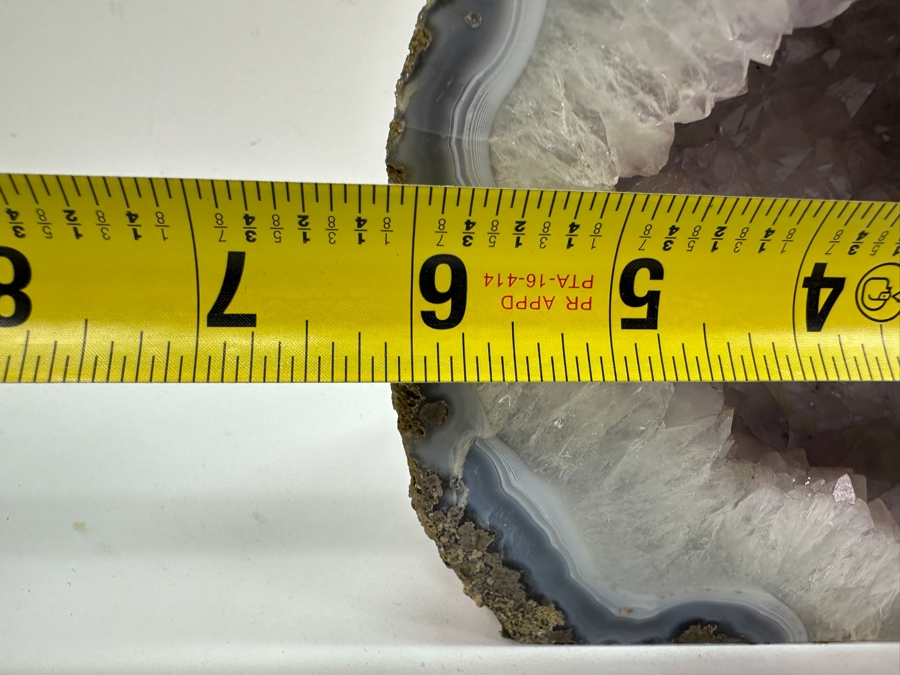 Pair of Amethyst Geode Bookends 6'W x 6.5'H [Photo 8]