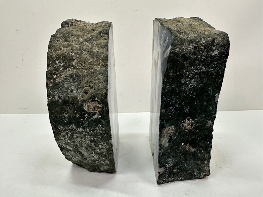 Pair of Agate Geode Bookends 5'W x 7'H [Photo 5]