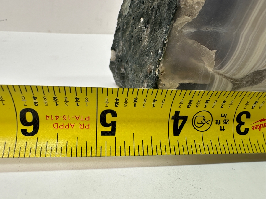 Pair of Agate Geode Bookends 5'W x 7'H [Photo 7]