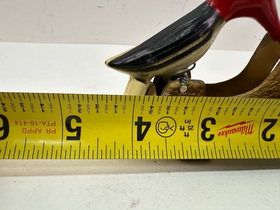 Vintage Cast Metal Painted Woodpecker Toothpick Dispenser 4.5'L [Photo 8]