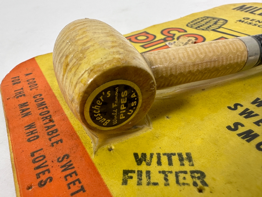 Vintage New Old Stock Buescher's Mild-N-Mellow Cob Smoking Pipe [Photo 5]