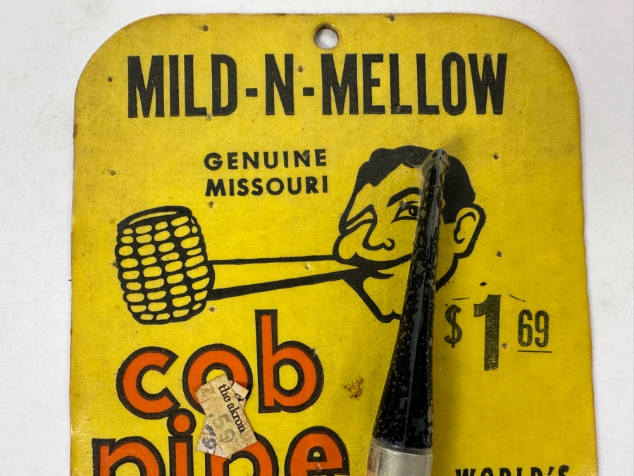 Vintage New Old Stock Buescher's Mild-N-Mellow Cob Smoking Pipe [Photo 2]