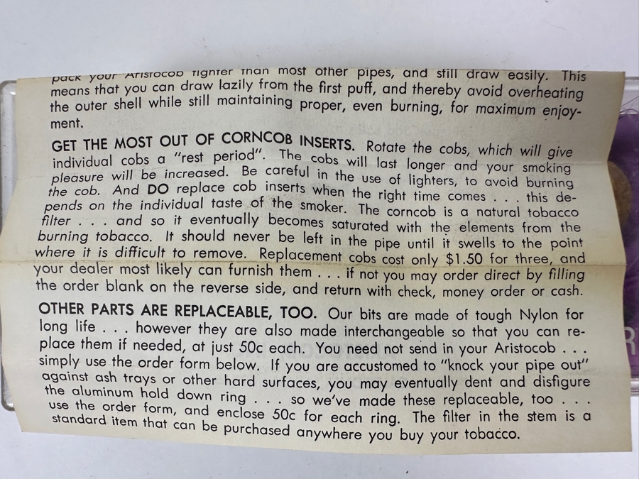 Vintage Aristocob Bob and Aluminum Pipe With Original Packaging And 2 Extra Cobs [Photo 6]