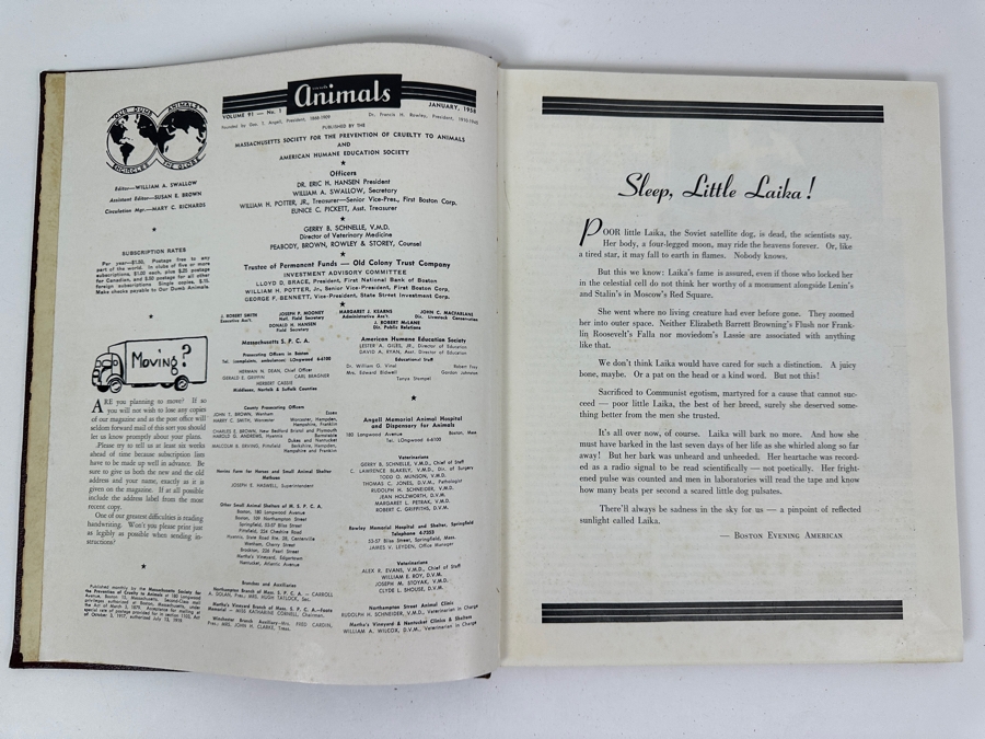 Just Added - Hardcover Bound 1958 Publications Of Our Dumb Animals Published By The Massachusetts Society For The Prevention Of Cruelty To Animals And American Humane Education Society [Photo 5]