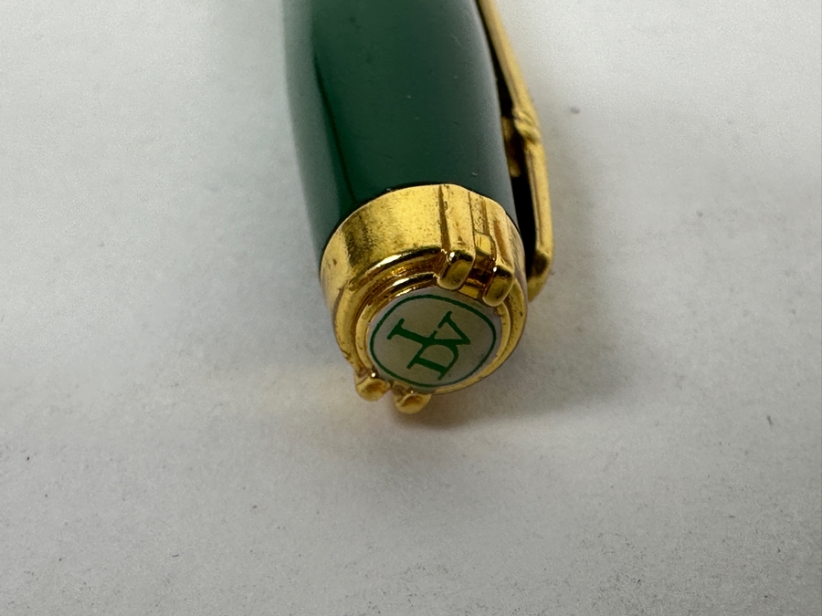 Vintage Elysee Green And Gold Rollerball Pen [Photo 3]