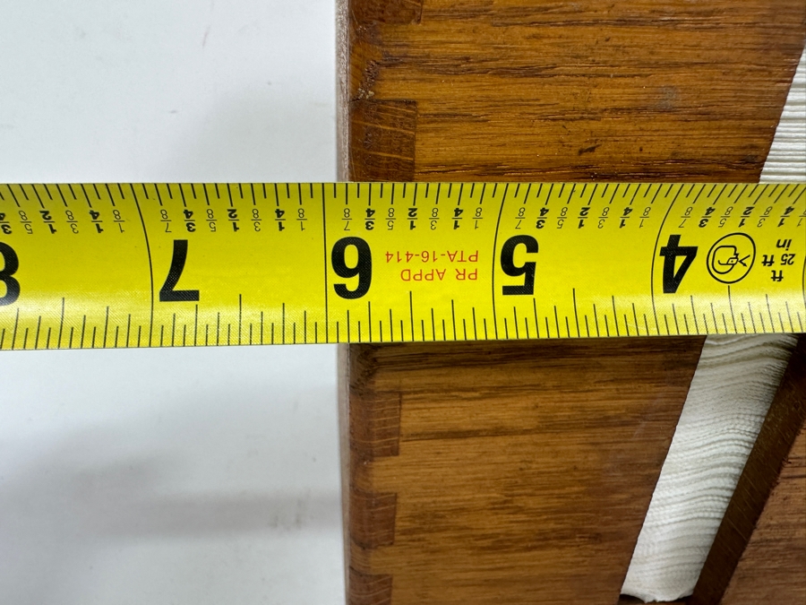 Just Added - Wooden Bar Knockando Fine Single Malt Scotch Whisky Bar Napkin Holder With Johnnie Walker Advertising Napkins 6W X 6D X 6.75H [Photo 6]