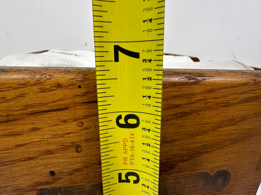 Just Added - Wooden Bar Knockando Fine Single Malt Scotch Whisky Bar Napkin Holder With Johnnie Walker Advertising Napkins 6W X 6D X 6.75H [Photo 8]