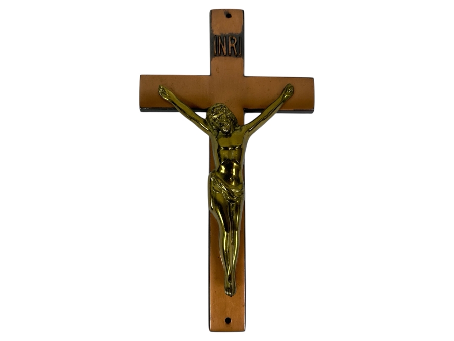 Just Added - Copper & Brass Metal Crucifix 7.5L