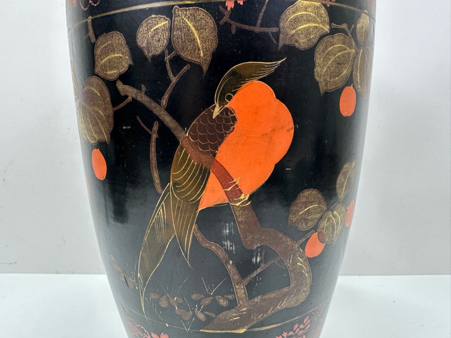 Just Added - Vintage Hand Painted Japanese Vase 12.5H [Photo 3]