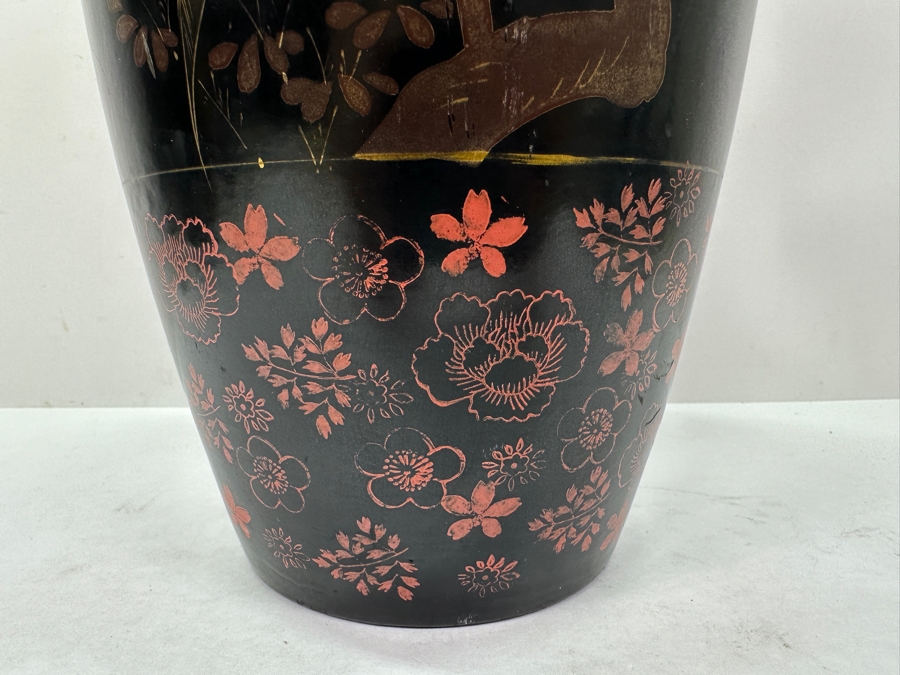 Just Added - Vintage Hand Painted Japanese Vase 12.5H [Photo 4]