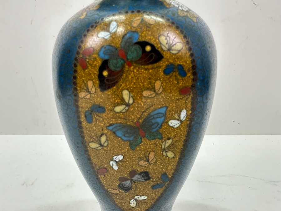 Just Added - Vintage Chinese Cloisonne Vase 6.25'H [Photo 5]