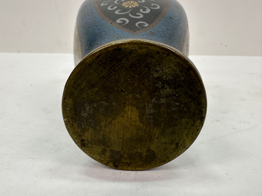 Just Added - Vintage Chinese Cloisonne Vase 6.25'H [Photo 10]