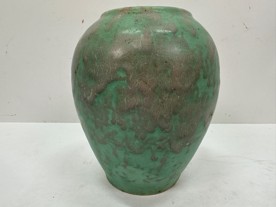 Just Added - Mid-Century Glazed Pottery Vase 6.5H [Photo 8]