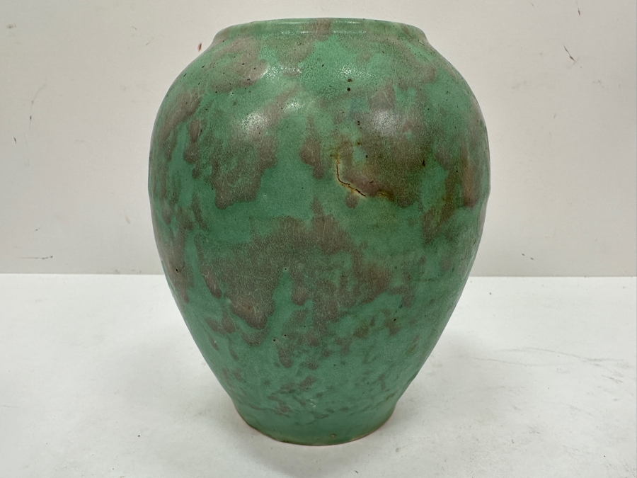 Just Added - Mid-Century Glazed Pottery Vase 6.5H [Photo 3]