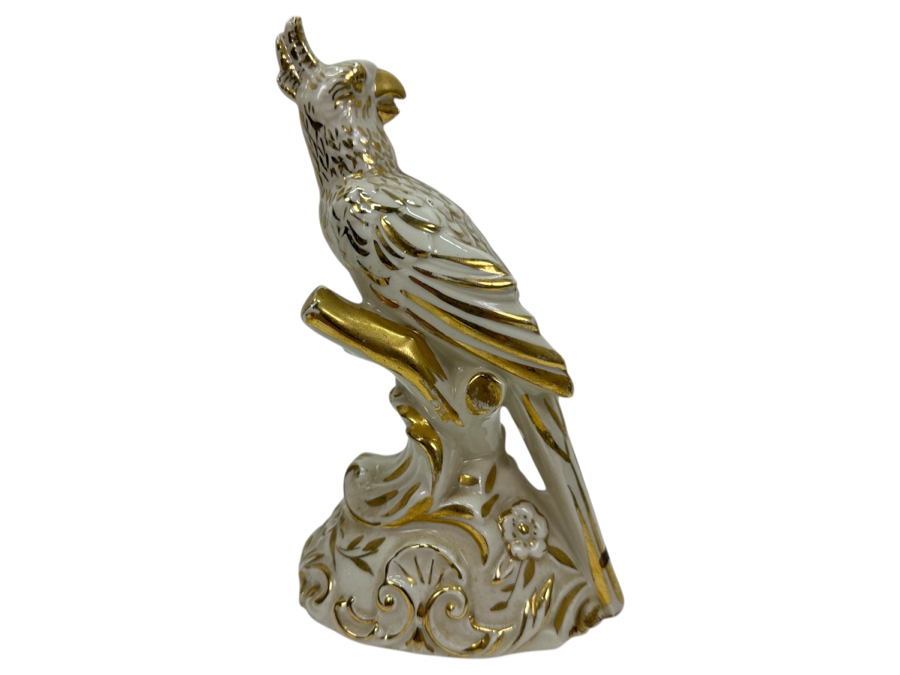 Just Added - Vintage MCM Charleton Parrot Figurine 8.75H