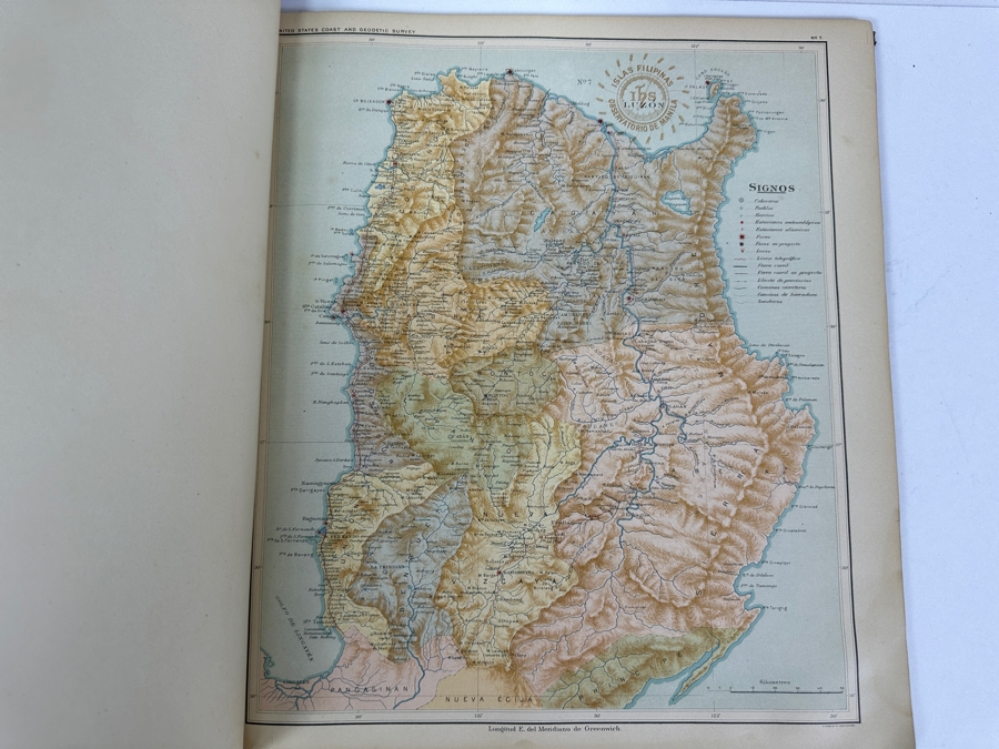 Just Added - Antique 1900 Hardcover Book Atlas Of The Philippine Islands Published By The Washington Government Printing Office [Photo 9]