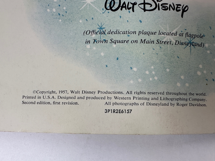 Just Added - Vintage 1957 Second Edition Disneyland A Complete Guide To Adventureland, Tomorrowland, Frontierland & Main Street, U.S.A. [Photo 3]