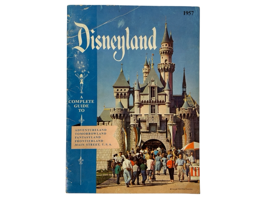 Just Added - Vintage 1957 Second Edition Disneyland A Complete Guide To Adventureland, Tomorrowland, Frontierland & Main Street, U.S.A.