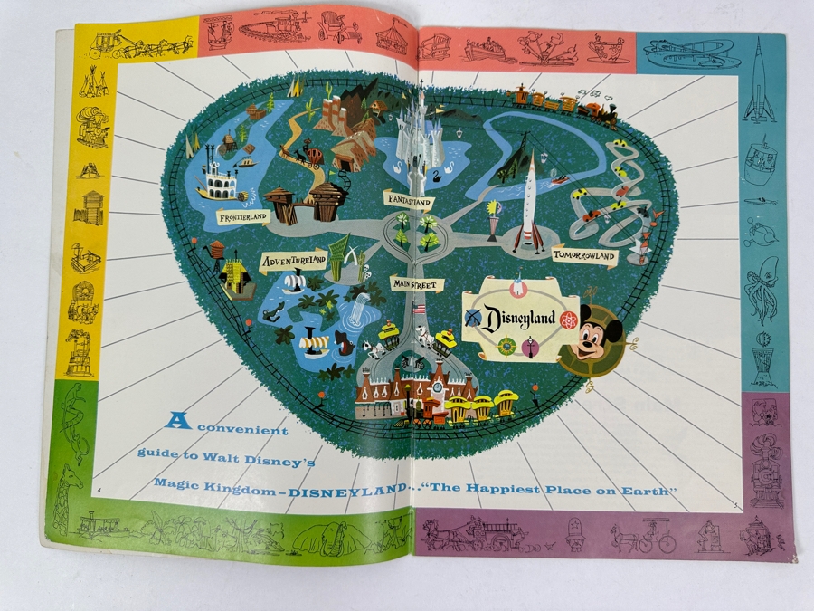 Just Added - Vintage 1957 Second Edition Disneyland A Complete Guide To Adventureland, Tomorrowland, Frontierland & Main Street, U.S.A. [Photo 4]