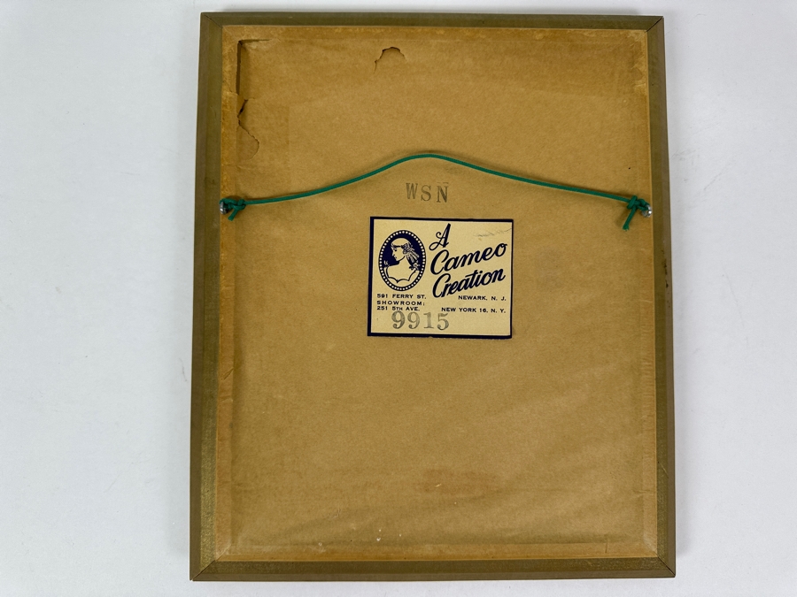 Just Added - Vintage 1941 Kriebel & Bates Lithograph Of Jesus Framed 10.5 X 12.5 [Photo 6]