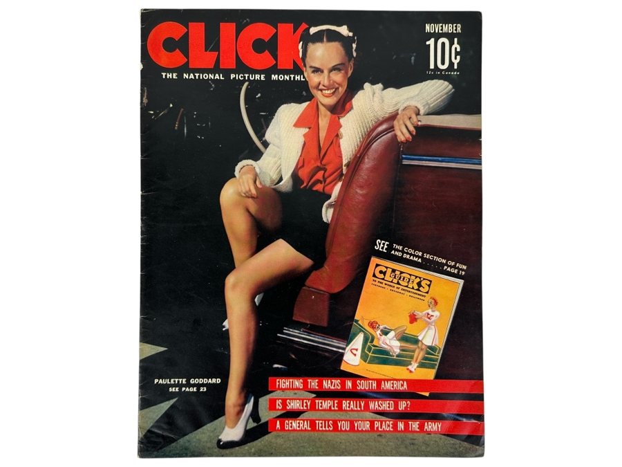 Just Added - Vintage 1944 Vol. 3, No. 10 Click Magazine The National Picture Monthly