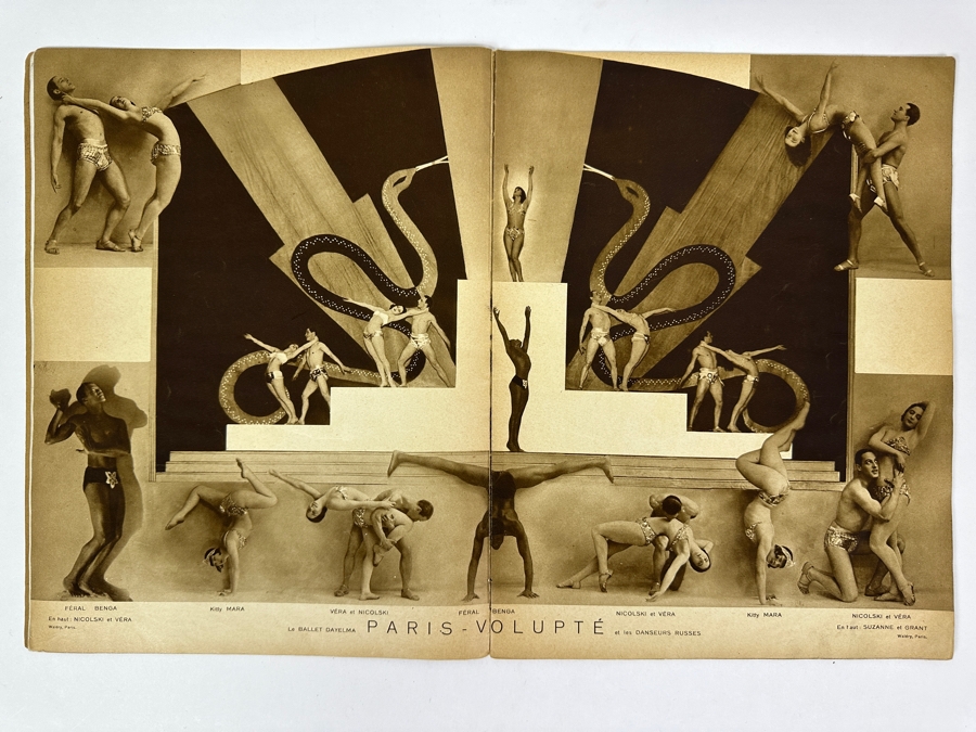 Just Added - Vintage 1930 French Parisian Folies Bergere Cabaret Souvenir Program (Contains Nudity) [Photo 6]