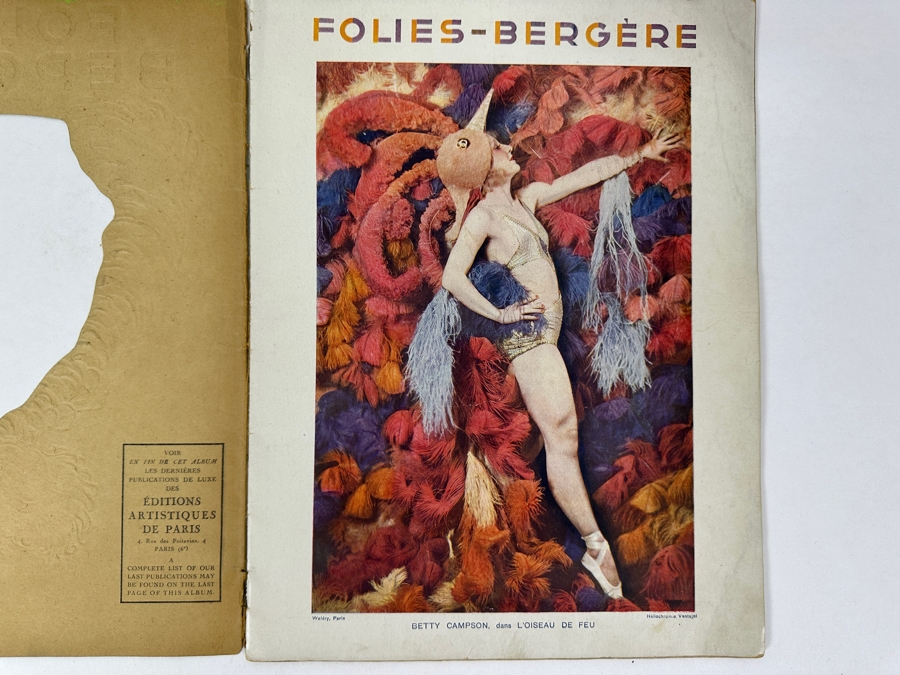 Just Added - Vintage 1930 French Parisian Folies Bergere Cabaret Souvenir Program (Contains Nudity) [Photo 3]