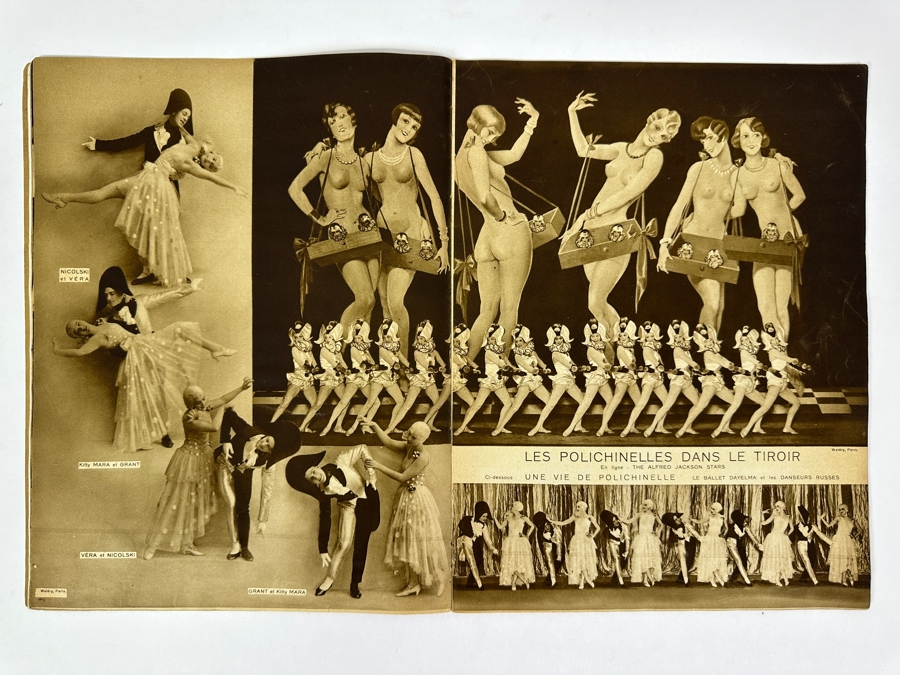 Just Added - Vintage 1930 French Parisian Folies Bergere Cabaret Souvenir Program (Contains Nudity) [Photo 8]