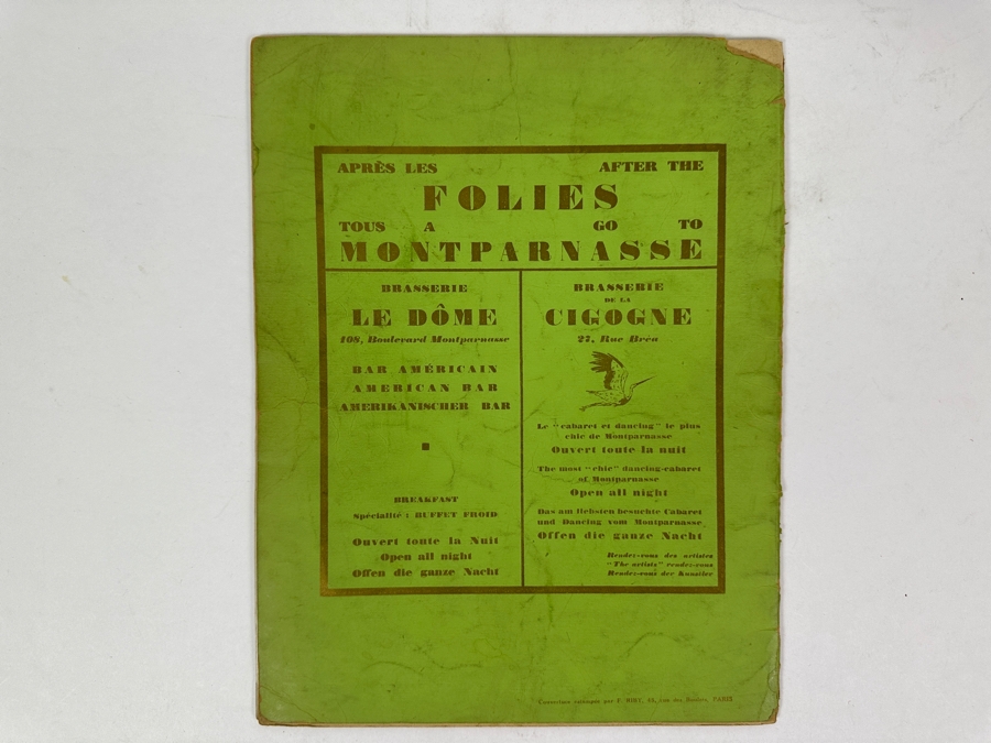 Just Added - Vintage 1930 French Parisian Folies Bergere Cabaret Souvenir Program (Contains Nudity) [Photo 11]