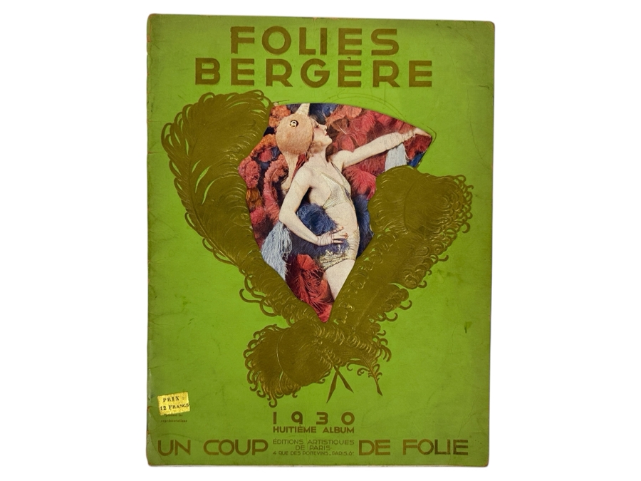 Just Added - Vintage 1930 French Parisian Folies Bergere Cabaret Souvenir Program (Contains Nudity)
