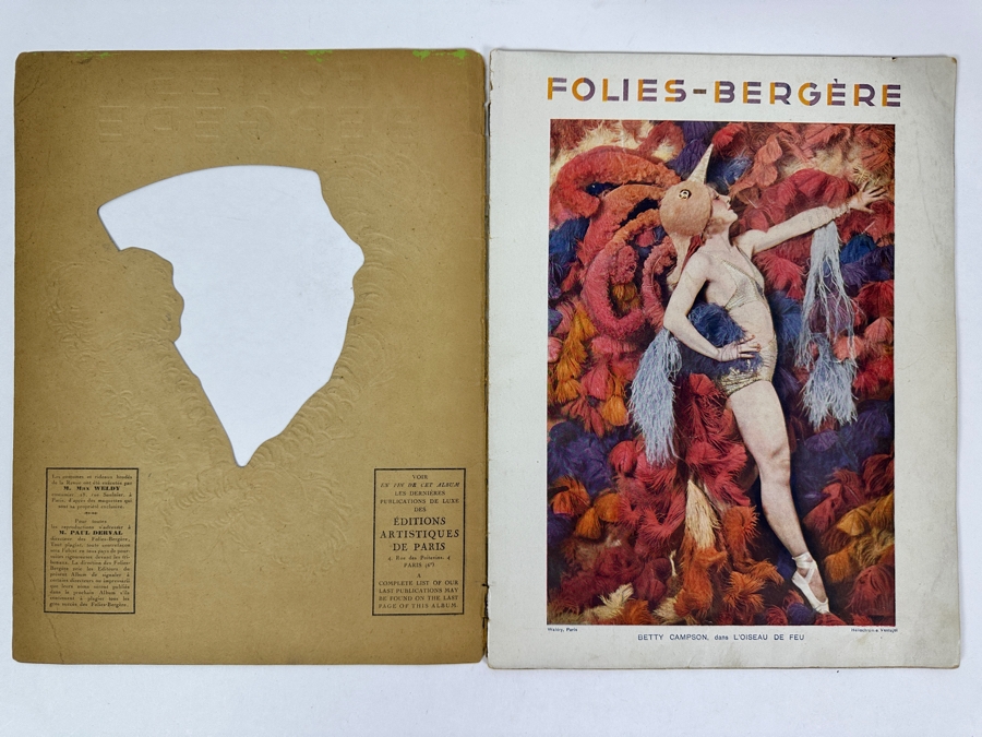 Just Added - Vintage 1930 French Parisian Folies Bergere Cabaret Souvenir Program (Contains Nudity) [Photo 2]