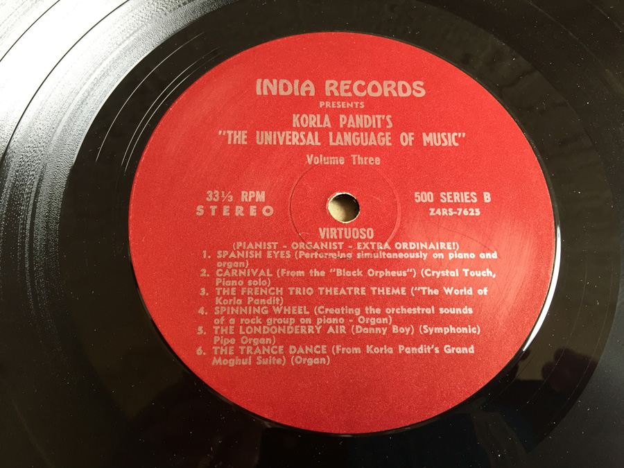 Korla Pandit ‎– The Universal Language Of Music, Volume 3 - India Records (5) ‎– 500 Series - SIGNED [Photo 7]
