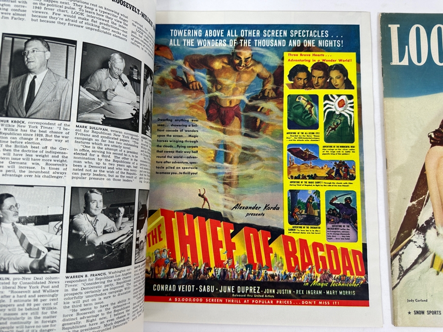 Just Added - Pair Of Vintage 1940 Magazines Featuring Charlie Chaplin & Judy Garland [Photo 2]