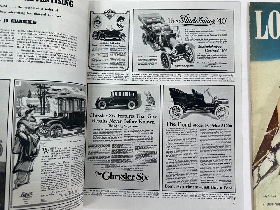 Just Added - Pair Of Vintage 1940 Magazines Featuring Charlie Chaplin & Judy Garland [Photo 3]