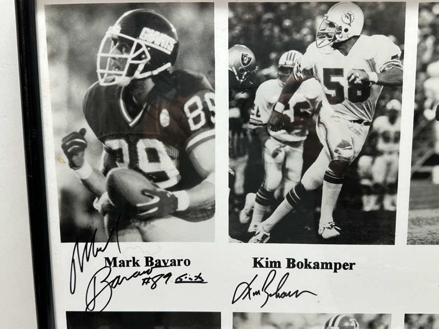 Just Added - Signed Jose Cuervo Margarita Bowl VI Jan 24, 1988 Poster Signed By Tony Dorsett, Floyd Little, Jim Kirck, Conrad Dobler, Roger Craig, Kim Bokamper & Mark Bavaro 31 X 25 [Photo 5]