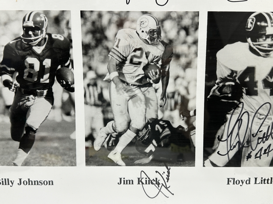 Just Added - Signed Jose Cuervo Margarita Bowl VI Jan 24, 1988 Poster Signed By Tony Dorsett, Floyd Little, Jim Kirck, Conrad Dobler, Roger Craig, Kim Bokamper & Mark Bavaro 31 X 25 [Photo 10]