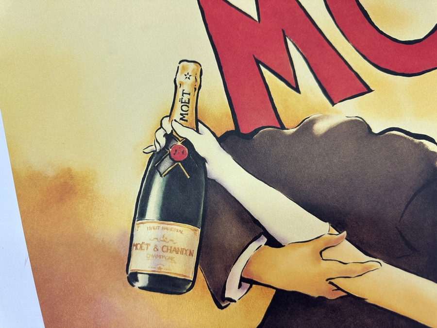 Just Added - Moet Champagne - Couple Poster By Vince McIndoe 18 X 24 [Photo 3]